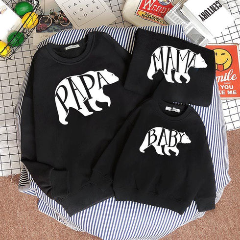 Long-sleeved parent-child sweater