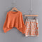 Girl's Spring and Autumn Knit Sweater Two-Piece Set