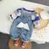 Baby Denim Strap Two-Piece Set