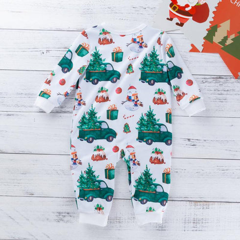 Fall/winter Christmas baby long sleeve onepiece jumpsuit