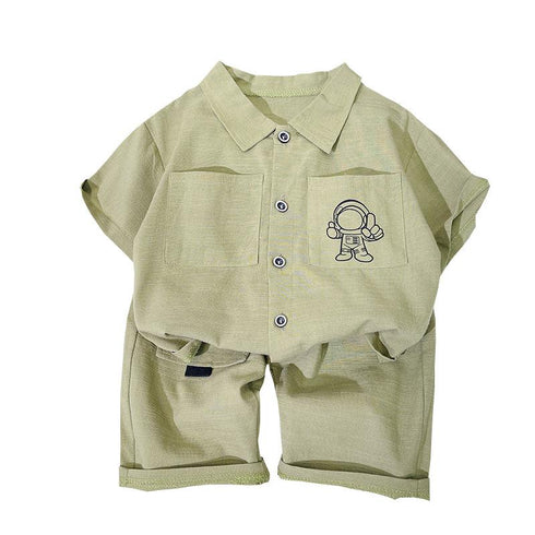 Boys summer suit short sleeve two-piece set