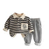 Boy's Spring and Autumn Shirt Two-Piece Set