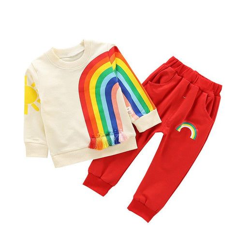 Children's Spring and Autumn Set Two-Piece Set