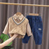 Boys spring and autumn long sleeve three-piece suit