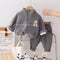 Winter children's long sleeve suit two-piece set
