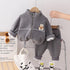 Winter children's long sleeve suit two-piece set