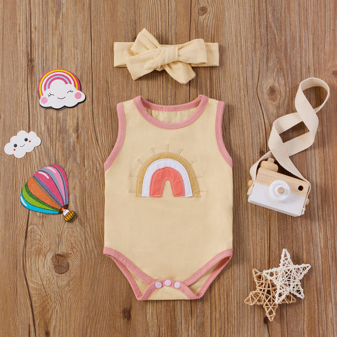 Girl's Newborn Jumpsuit+Bowknow
