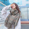 Warm Cashmere Scarf Long Fringed Shawl