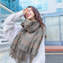 Warm Cashmere Scarf Long Fringed Shawl