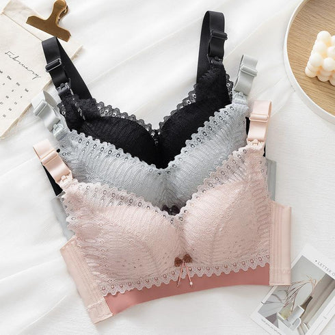 Lactation-feeding bra lace underwear