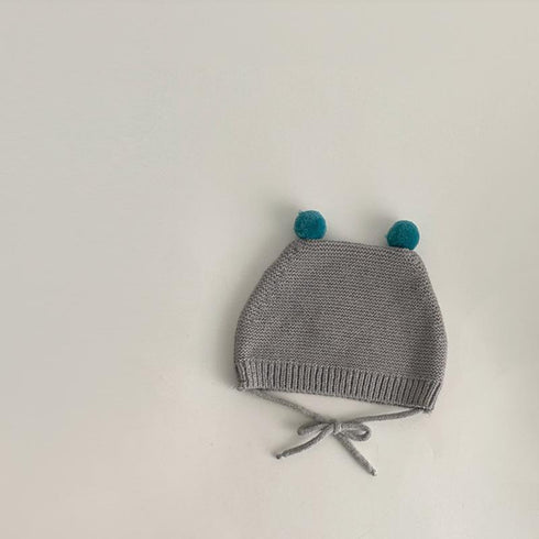 Autumn and winter super cute lace-up ear protection cap 15.3-17.7 inches