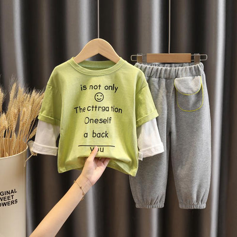 Children's Wear Autumn T-shirt Set