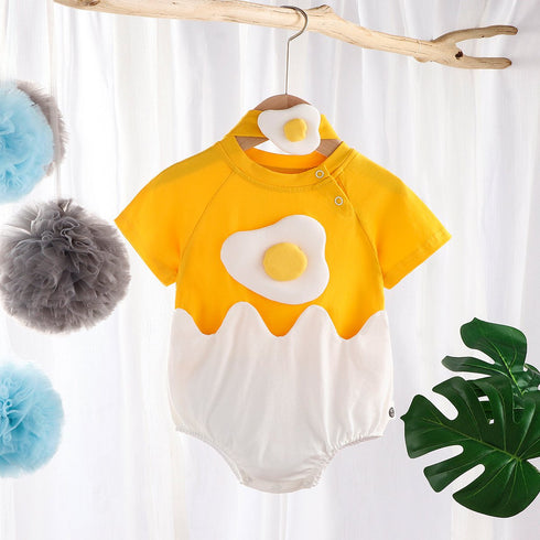 Summer jumpsuit climbing suit egg yolk fart suit