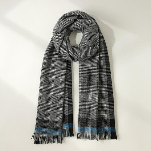 Warm Cashmere Scarf Long Fringed Shawl