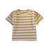 2pcs Toddler Boy Casual Stripe Tee and Belted Shorts Set