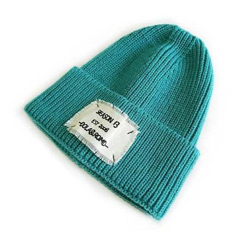 Cloth Logo Knitted Dome Cap