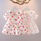 Baby Girl Dress 2022 Summer New Girl Strawberry Embroidered Dress