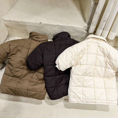 Children's long plus velvet padded winter cotton-padded jacket