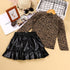 Spring and Autumn Girls Suit Top Skirt Two-Piece Set