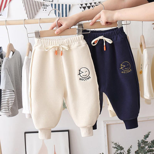 Winter velvet loose sports pants