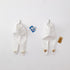Baby white socks leggings baby simple cartoon bear head elastic pants
