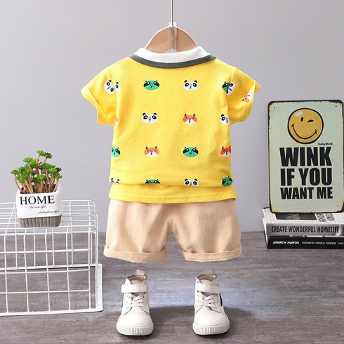 Children's T-shirt Casual Shorts Two-Piece Set