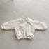Children with velvet semi-high collar sweater padded baby coat