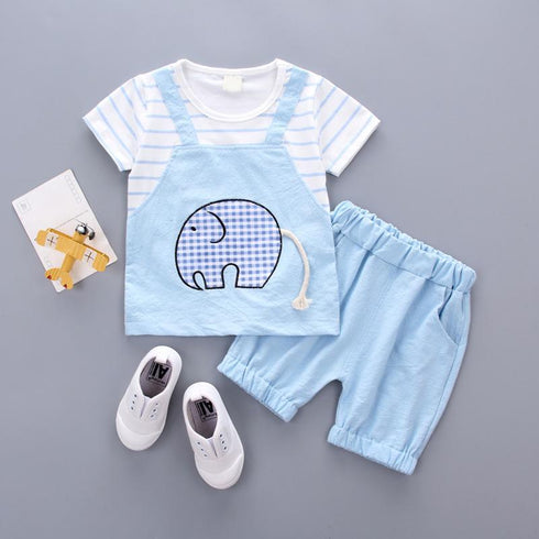 Boys summer suit two-piece set