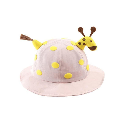 Children's Hat Cute Fawn Cartoon Baby Pot Hat Sunshade Hat Circumference 19.7inch