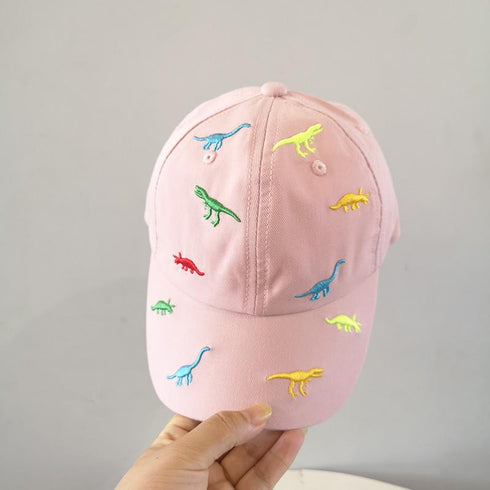 Boys' And Girls' Colored Dinosaur Baseball Cap Sun Visor Cap. Circumference 19-20 in. (48-52cm)