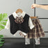 Children's Spring and Autumn Bow Skirt Pants Two-Piece Set