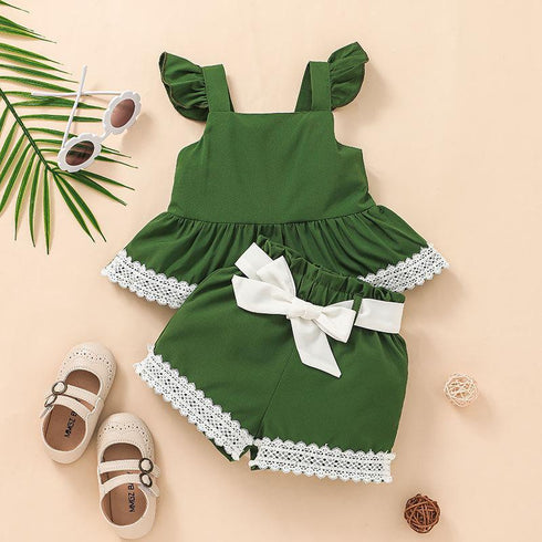 Girl's Sling Clothes Two-Piece Set