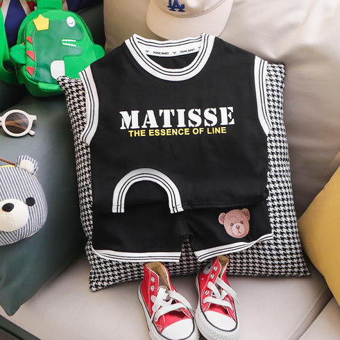 Boys' Vest Set Summer Baby Foreign Style Children's Clothes