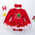 Christmas Baby Long Sleeve Ha Dress Jacket Climbing Dress Infant Festival Suit
