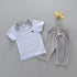 Summer boy puppy short sleeve two-piece set