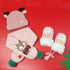 Children's Set of Christmas Scarf, Gloves and Beanie