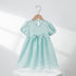 Girls' Dress Summer Dress New Bubble Sleeve Macaroon Color Princess Dress