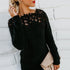 Mosaic Lace Long Sleeve Sweater