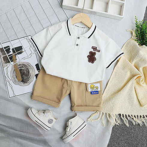 Bear Short Sleeve Two Piece Set