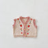 Spring and autumn baby girl embroidered waistcoat sweater