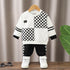 Boy's Spring and Autumn Wear Suit Two-Piece Set