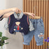 Boy's Long Sleeve Set Three-Piece Set