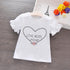 Female Baby Cotton T-shirt Short Sleeve Girl Summer Coat Summer New