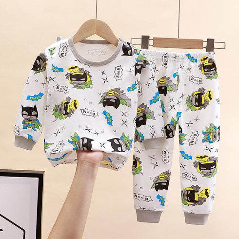 Cotton Underwear Suit Boys and Girls Autumn Clothes Pants Pajamas Loungewear