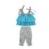 Summer Suit 2022 New Girls Sweet Cute Three-dimensional Flower Coat Pants Two-piece Set