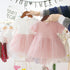 Summer New Girl Gauze Dress Rose Decoration Baby Dress