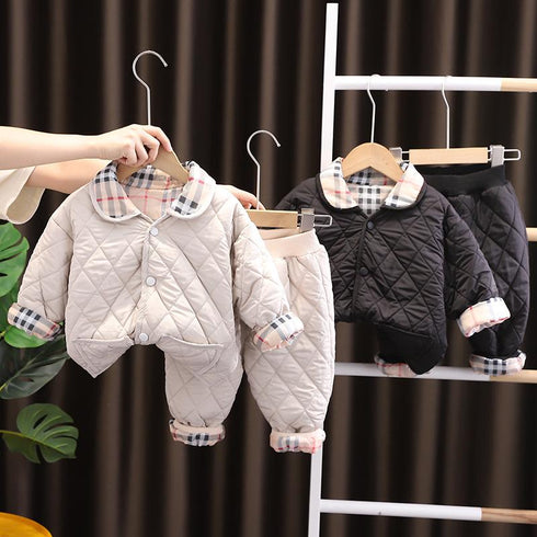 Children's Winter Wear Light cotton-padded jacket Two-Piece Set