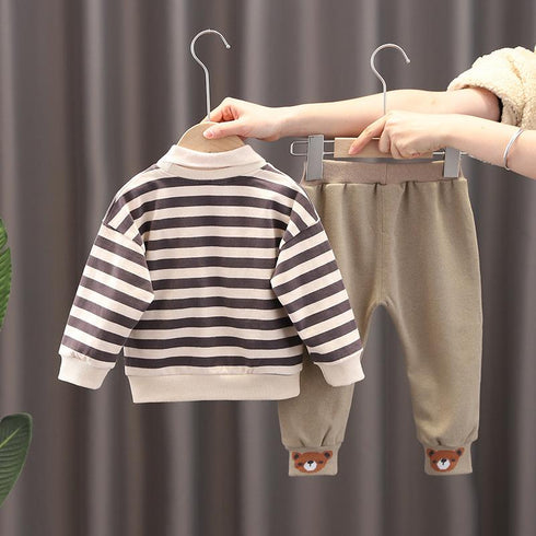 Children's Spring and Autumn Set Three-Piece Set