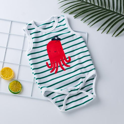 Summer baby cartoon animal  onepiece