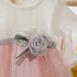 Summer New Girl Gauze Dress Rose Decoration Baby Dress